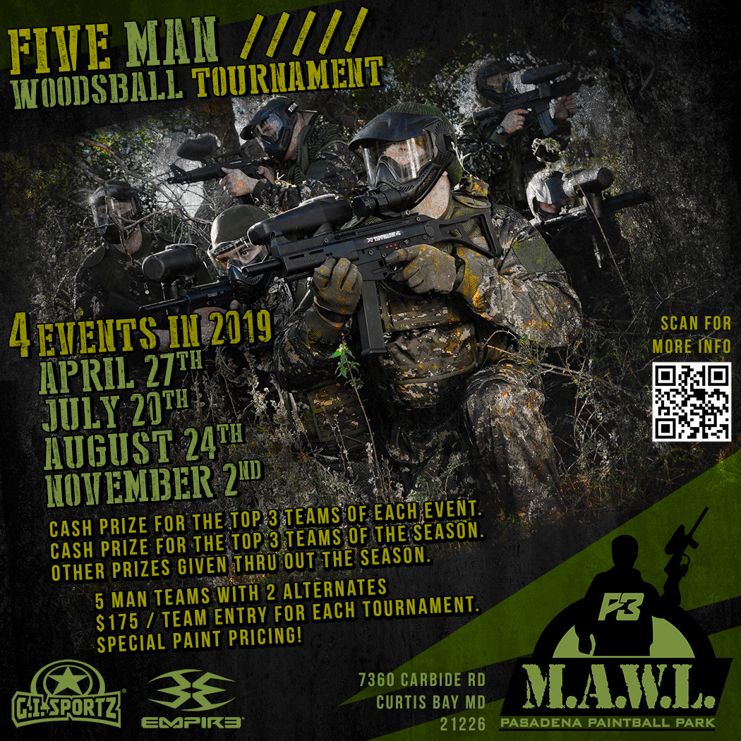 5 MAN WOODSBALL TOURNAMENT Paintball Sports and Supply